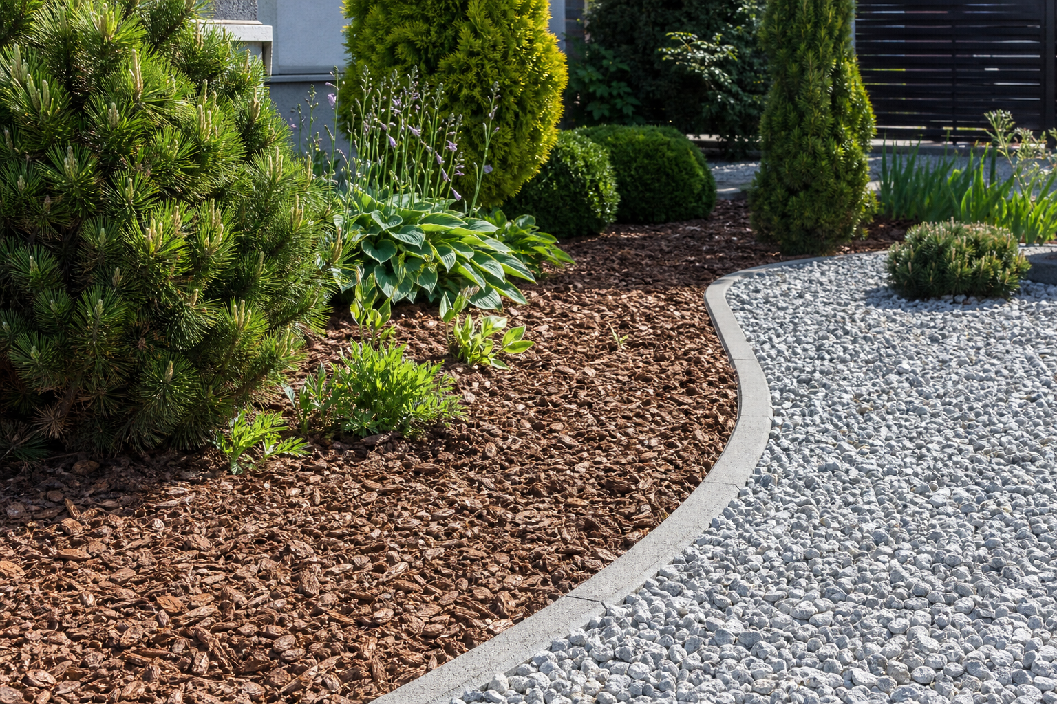 Multš ja killustik aias